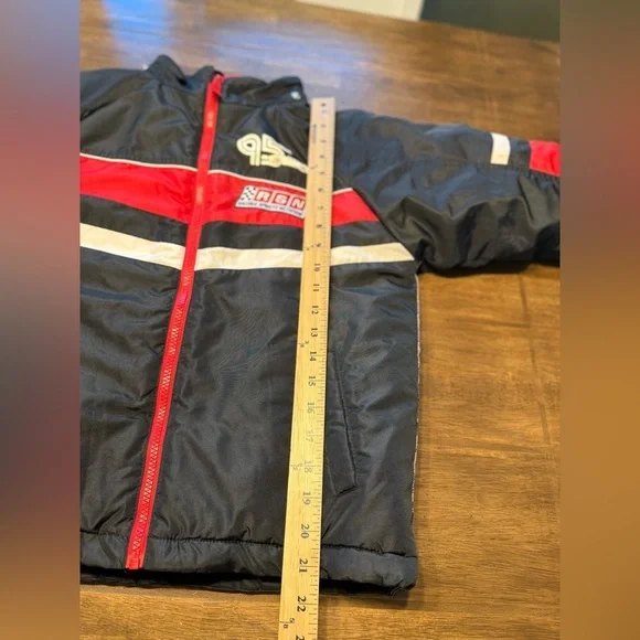 Disney Pixar Cars Lightening McQueen Puffer Jacket Coat Boys SZ 8 Full Zip Warm - Picture 8 of 8